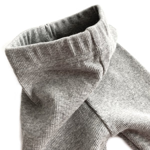 RIBBED LEGGINGS // GREY