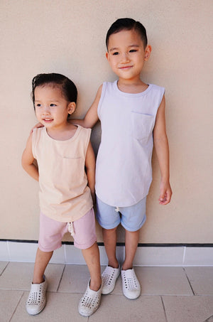 Pocket Tank Top // Mist