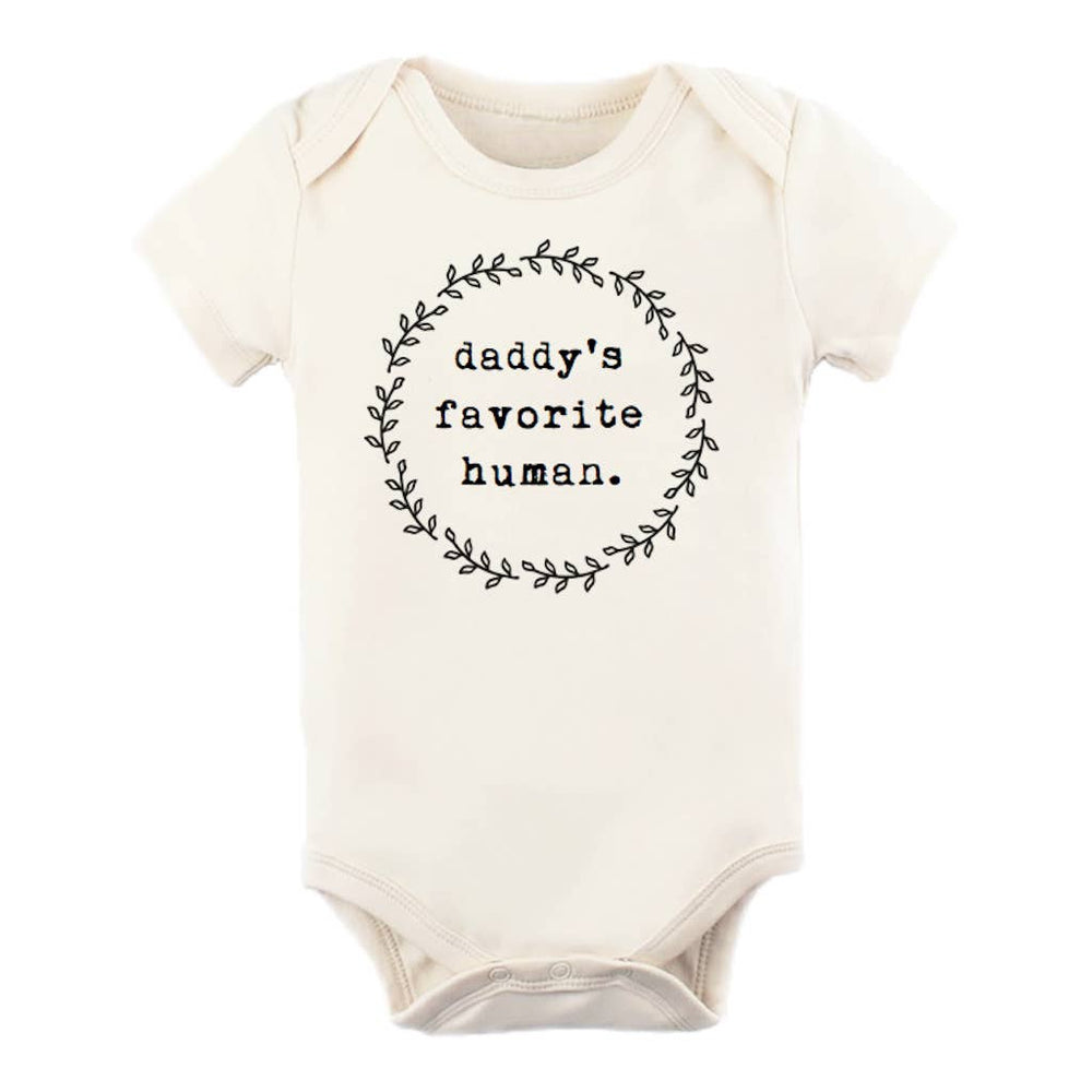 “Daddy’s Favorite Human" Bodysuit // Cream