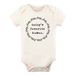 “Daddy’s Favorite Human" Bodysuit // Cream