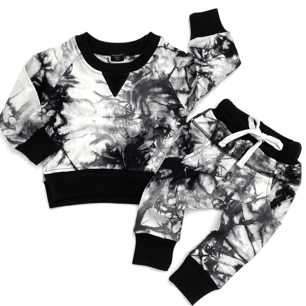 Tie Dye Pullover // Black