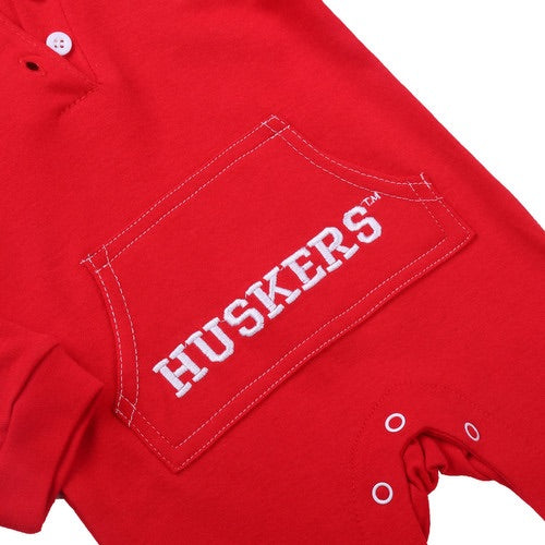 Hooded Romper // NEBRASKA CORNHUSKERS