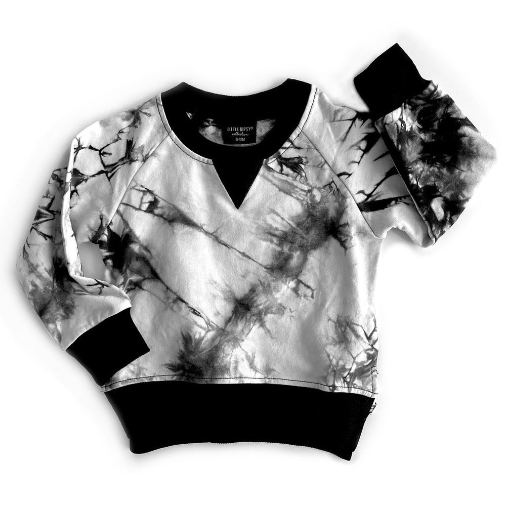 Tie Dye Pullover // Black