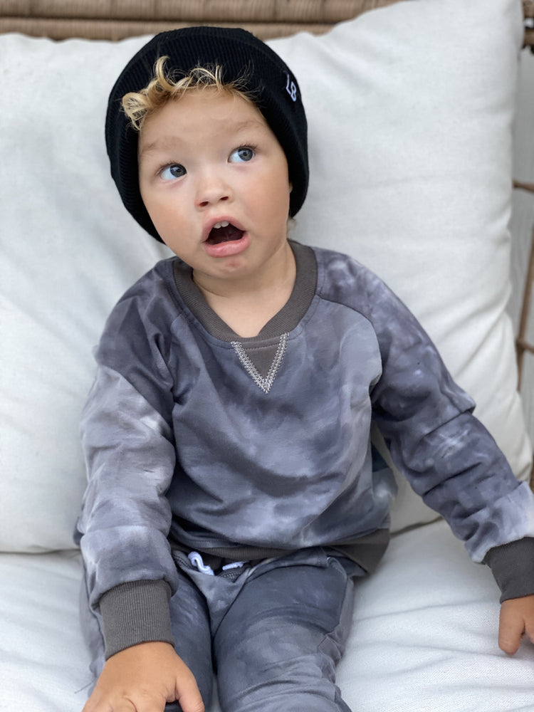 Tie Dye Pullover // CHARCOAL