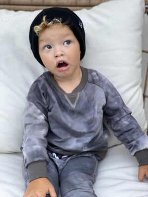 Tie Dye Pullover // CHARCOAL