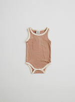 Ribbed Bodysuit // Pale Mauve