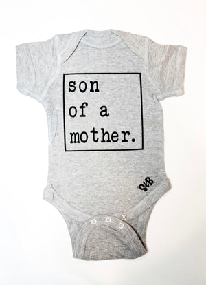 
                
                    Load image into Gallery viewer, “Son of a Mother” onesie // Grey
                
            